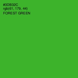 #3DB32C - Forest Green Color Image