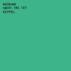 #3DB489 - Keppel Color Image
