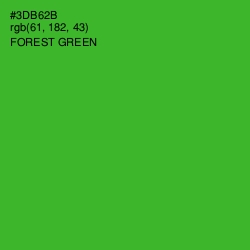 #3DB62B - Forest Green Color Image