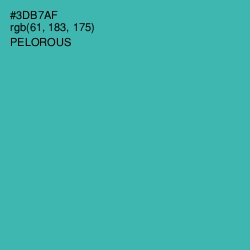 #3DB7AF - Pelorous Color Image