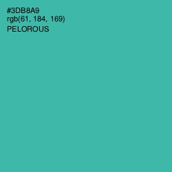 #3DB8A9 - Pelorous Color Image
