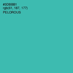 #3DBBB1 - Pelorous Color Image