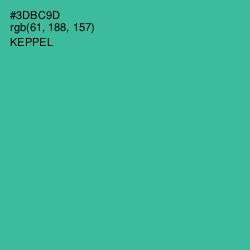 #3DBC9D - Keppel Color Image