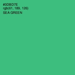 #3DBD7E - Sea Green Color Image