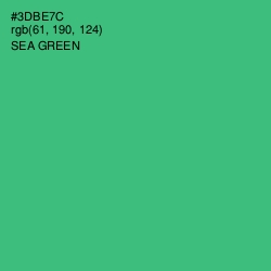 #3DBE7C - Sea Green Color Image