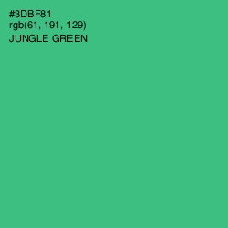 #3DBF81 - Jungle Green Color Image