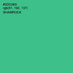 #3DC089 - Shamrock Color Image
