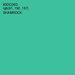 #3DC09D - Shamrock Color Image