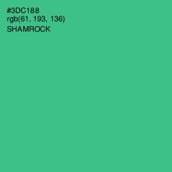 #3DC188 - Shamrock Color Image