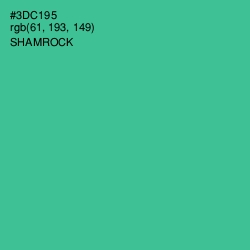 #3DC195 - Shamrock Color Image