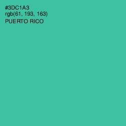 #3DC1A3 - Puerto Rico Color Image