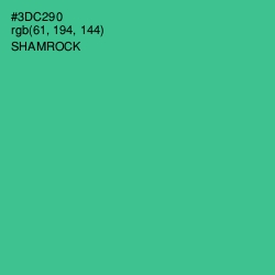 #3DC290 - Shamrock Color Image