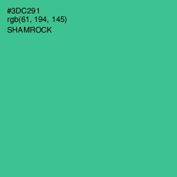 #3DC291 - Shamrock Color Image