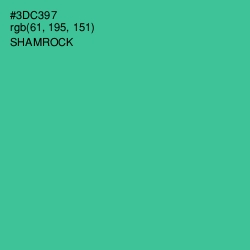 #3DC397 - Shamrock Color Image