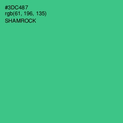 #3DC487 - Shamrock Color Image