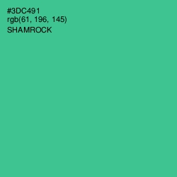 #3DC491 - Shamrock Color Image