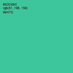 #3DC69C - Shamrock Color Image