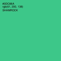 #3DC88A - Shamrock Color Image