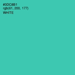 #3DC8B1 - Puerto Rico Color Image