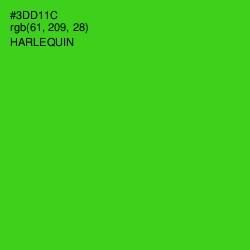 #3DD11C - Harlequin Color Image