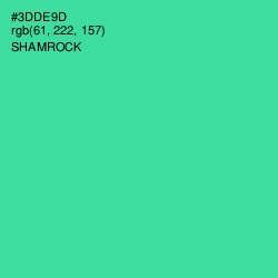 #3DDE9D - Shamrock Color Image