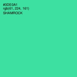 #3DE0A1 - Shamrock Color Image