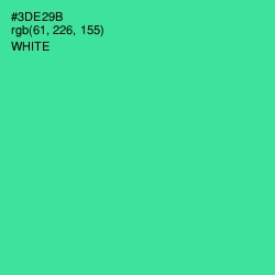 #3DE29B - Shamrock Color Image