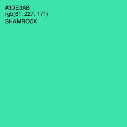 #3DE3AB - Shamrock Color Image