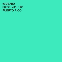 #3DEABD - Puerto Rico Color Image
