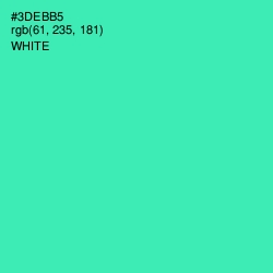 #3DEBB5 - Shamrock Color Image