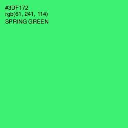 #3DF172 - Spring Green Color Image