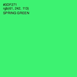 #3DF271 - Spring Green Color Image