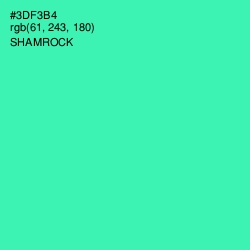 #3DF3B4 - Shamrock Color Image