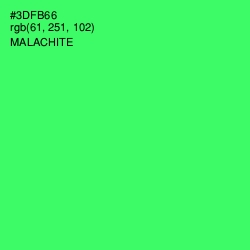 #3DFB66 - Malachite Color Image