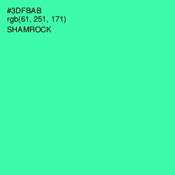 #3DFBAB - Shamrock Color Image