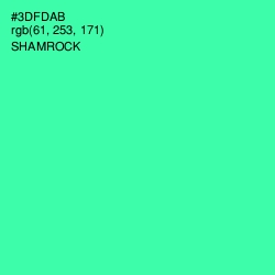 #3DFDAB - Shamrock Color Image