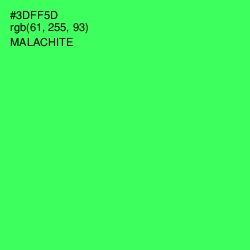 #3DFF5D - Malachite Color Image
