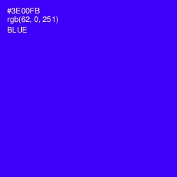 #3E00FB - Blue Color Image