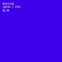 #3E01EB - Blue Color Image