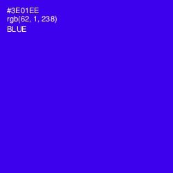 #3E01EE - Blue Color Image