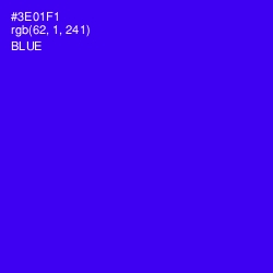 #3E01F1 - Blue Color Image