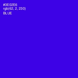 #3E02E6 - Blue Color Image