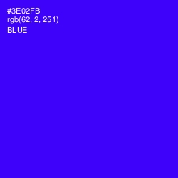 #3E02FB - Blue Color Image