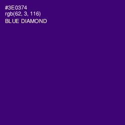 #3E0374 - Blue Diamond Color Image
