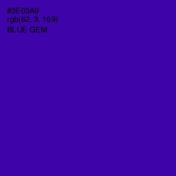 #3E03A9 - Blue Gem Color Image