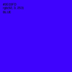 #3E03FD - Blue Color Image