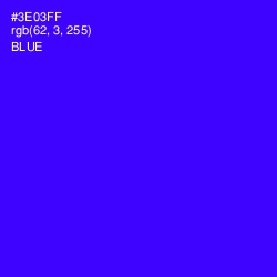 #3E03FF - Blue Color Image