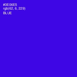 #3E06E5 - Blue Color Image