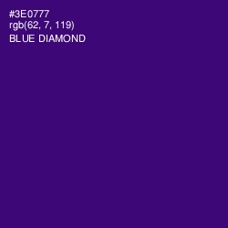 #3E0777 - Blue Diamond Color Image