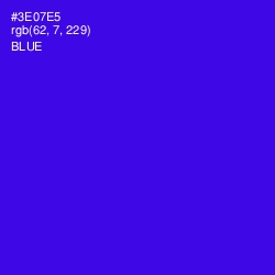 #3E07E5 - Blue Color Image